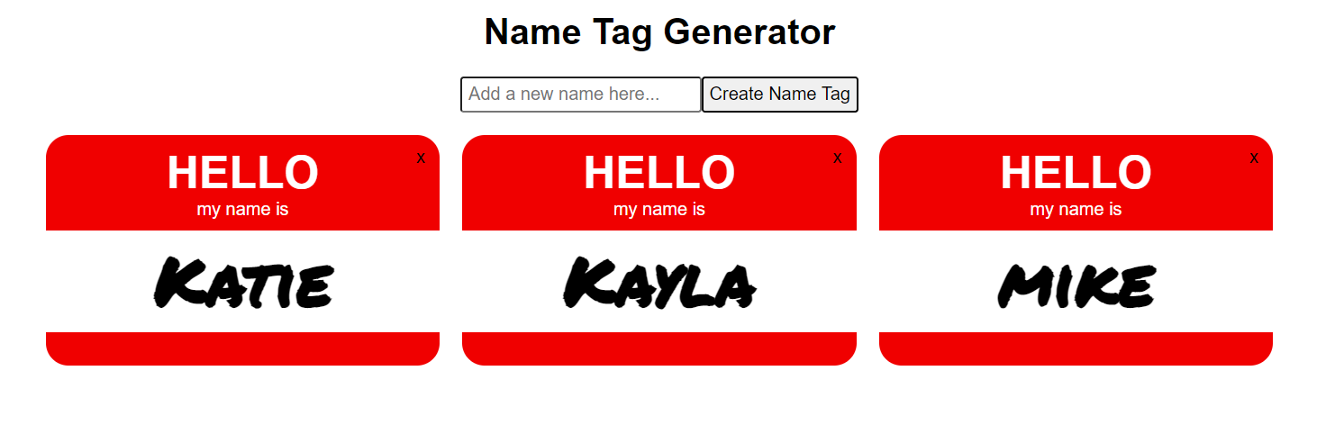 Name Tag Generator